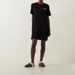 Online Logo Badge Night Dress Women Sleepwear