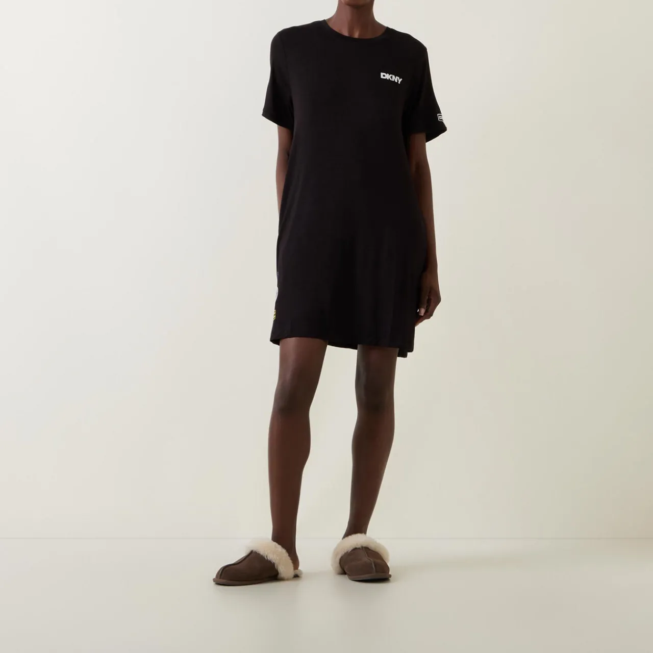 Online Logo Badge Night Dress Women Sleepwear