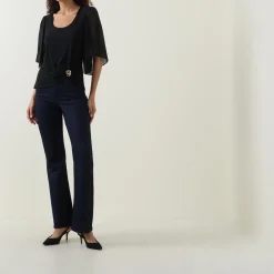 Outlet Logo Bootcut Jeans Women Denim