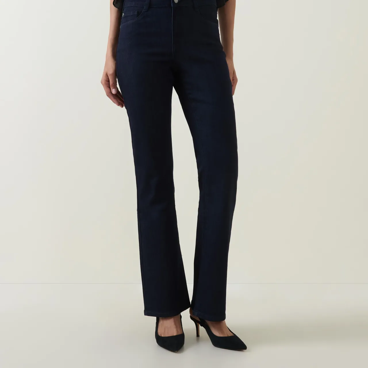 Outlet Logo Bootcut Jeans Women Denim