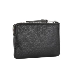 New Logo Grained Leather Cardholder Women Wallets