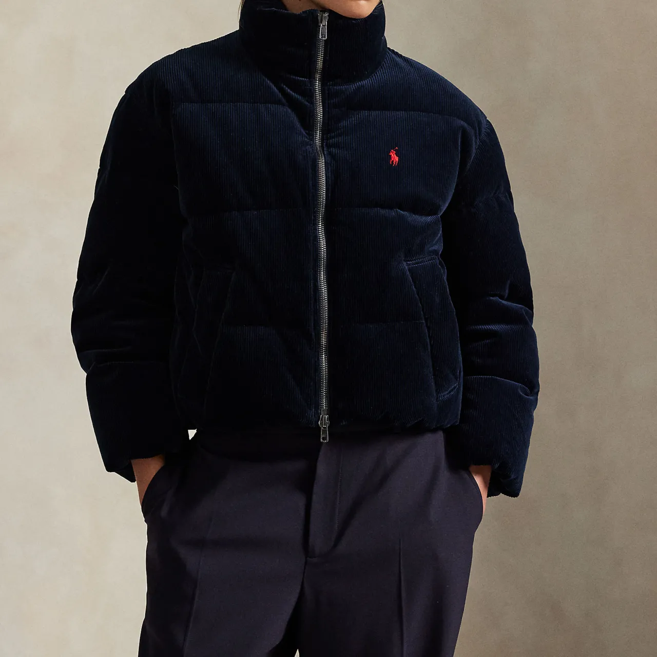 Outlet Logo Quilted Down Jacket Women Coats & Jackets