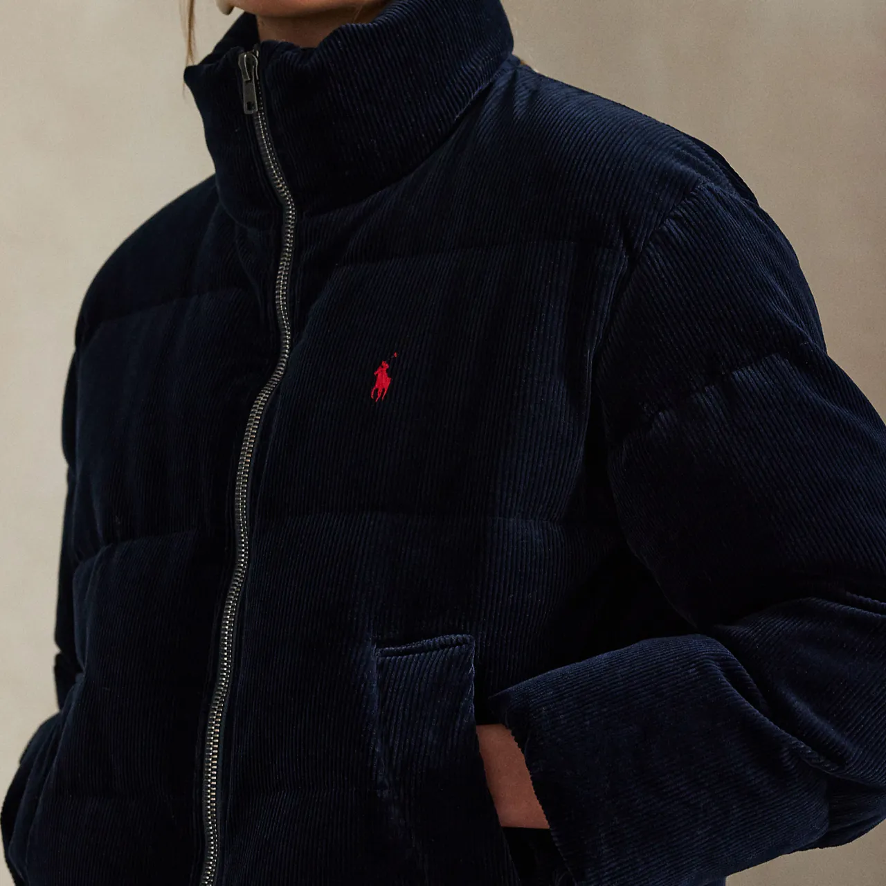 Outlet Logo Quilted Down Jacket Women Coats & Jackets
