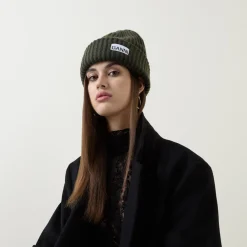 Discount Logo Ribbed Beanie Hat Women Hats