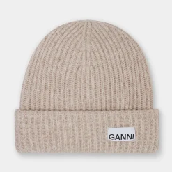 Hot Logo Ribbed Beanie Hat Women Hats