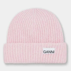Hot Logo Ribbed Beanie Hat Women Hats