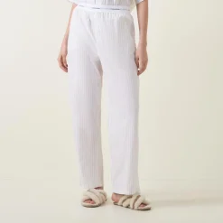 Outlet Logo Striped Oversized Pyjama Bottoms Women Sleepwear