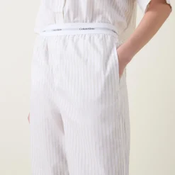Outlet Logo Striped Oversized Pyjama Bottoms Women Sleepwear