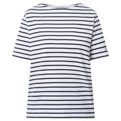 Hot Logo Striped T-Shirt Women Tops