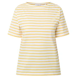 Outlet Logo Striped T-Shirt Women Tops