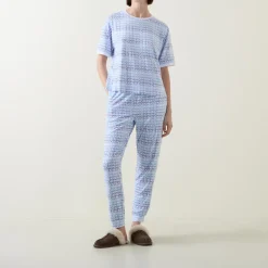 Logo T-Shirt & Bottoms Pyjama Set Women Sleepwear