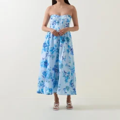 Online Lola Corset Floral Flared Dress Women Occasion Dressing