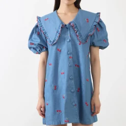 Lola Denim Mini Dress Women Dresses