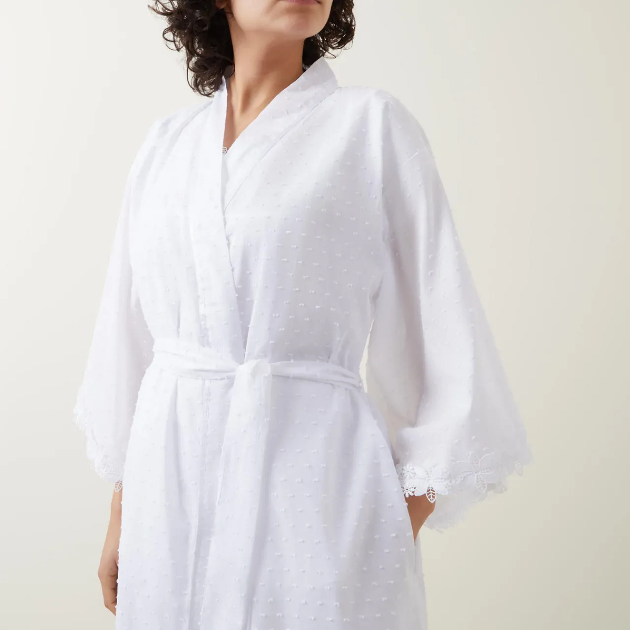 Online Lolita Dotted Robe Women Sleepwear