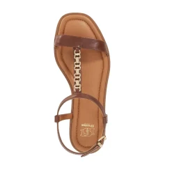 Best Lollipops Leather Chain Detail Open Toe Sandals Women Sandals