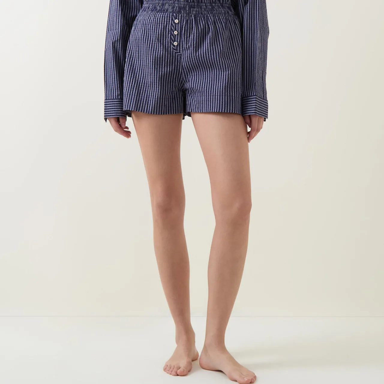 Best Lomandra Striped Pyjama Shorts Women Sleepwear