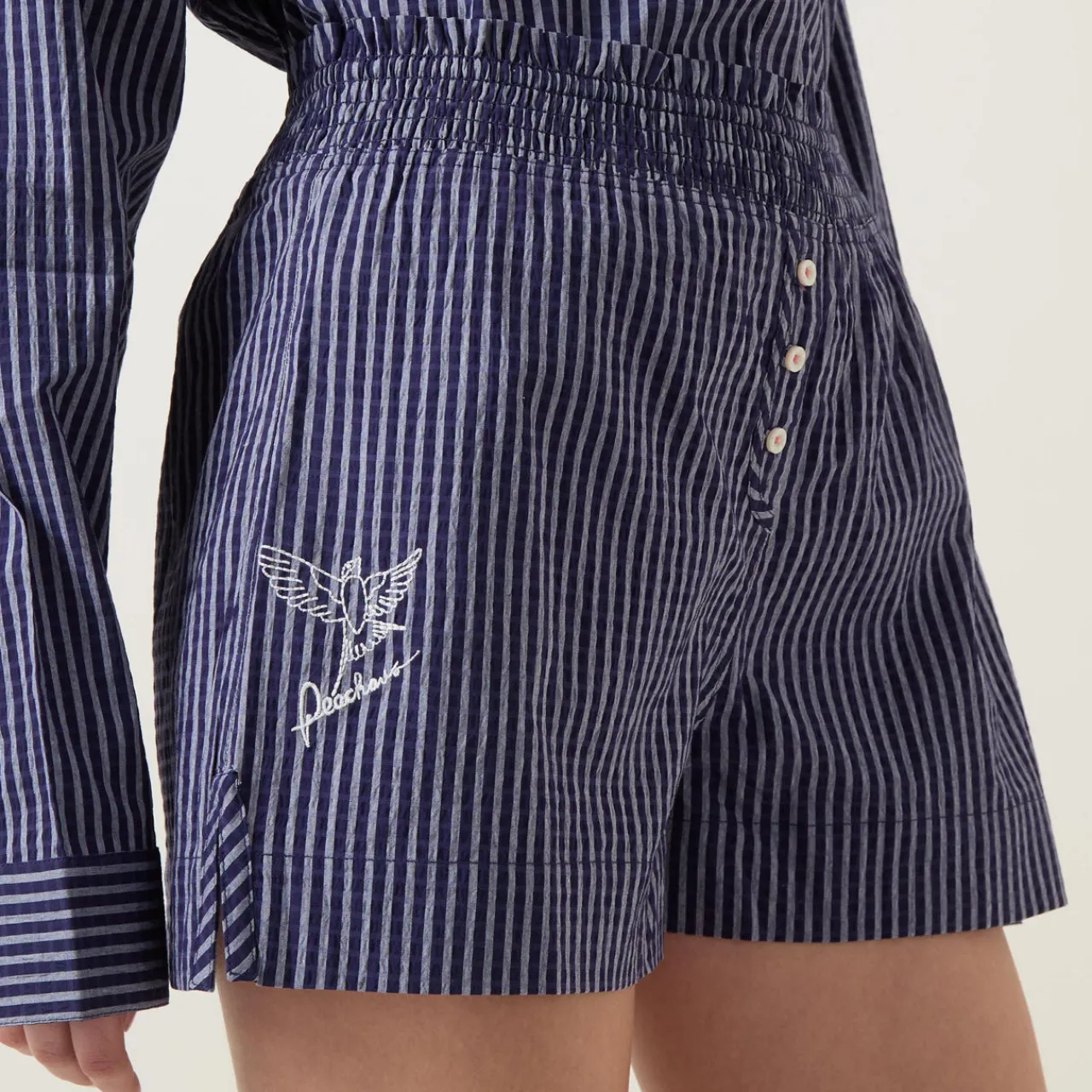 Best Lomandra Striped Pyjama Shorts Women Sleepwear
