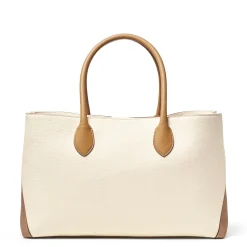 New London Grained Leather Tote Bag Women Top Handle Bags|Tote Bags