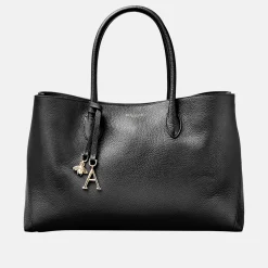 Sale London Grained Leather Tote Bag Women Top Handle Bags|Tote Bags