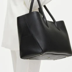 Sale London Grained Leather Tote Bag Women Top Handle Bags|Tote Bags