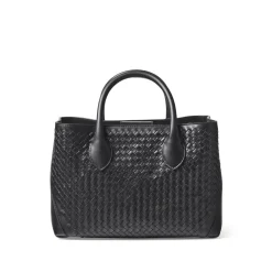 Sale London Midi Woven Leather Tote Bag Women Top Handle Bags|Tote Bags