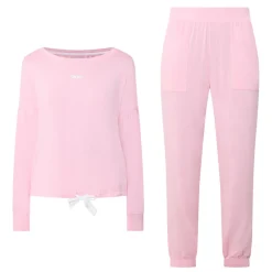 Hot Long-Sleeved Top & Bottoms Pyjama Set Women Sleepwear