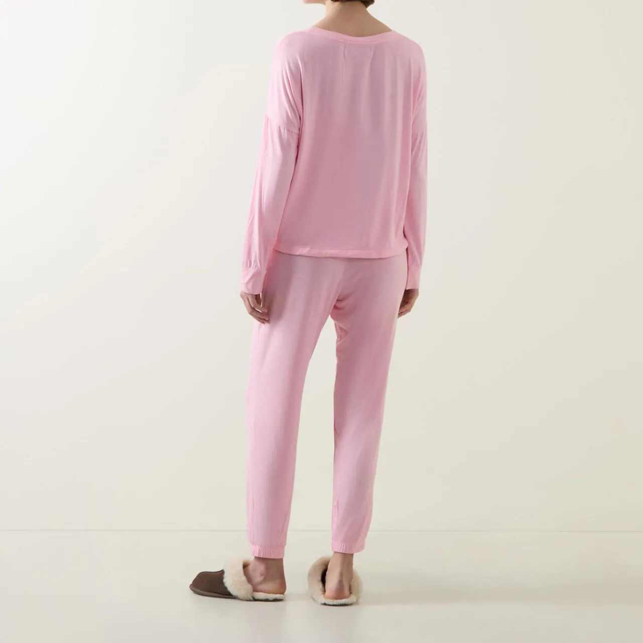 Hot Long-Sleeved Top & Bottoms Pyjama Set Women Sleepwear