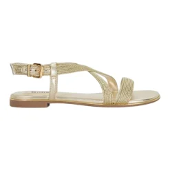 Discount Lope Metallic Flat Sandals Women Sandals