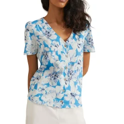 Outlet Lorenna Floral Print Blouse Women Tops