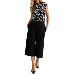 Sale Lori Cropped Wide-Leg Culottes Women Trousers & Shorts
