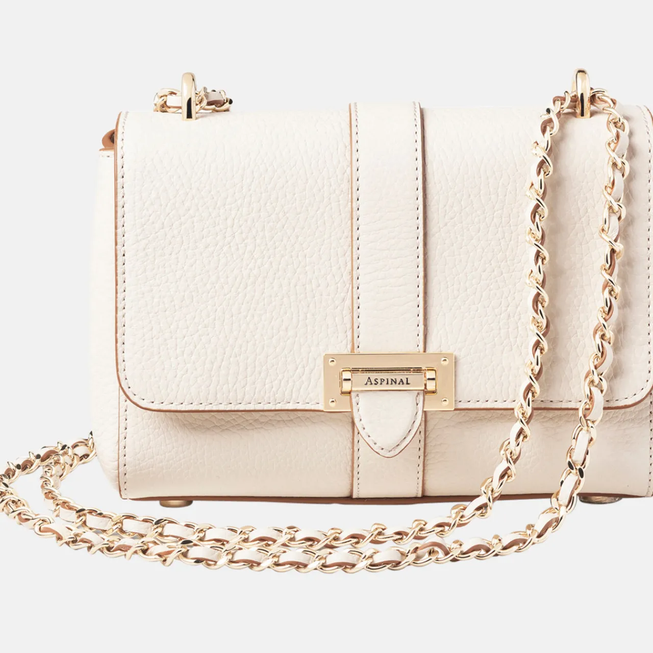 Best Lottie Grained Leather Shoulder Bag Women Shoulder Bags