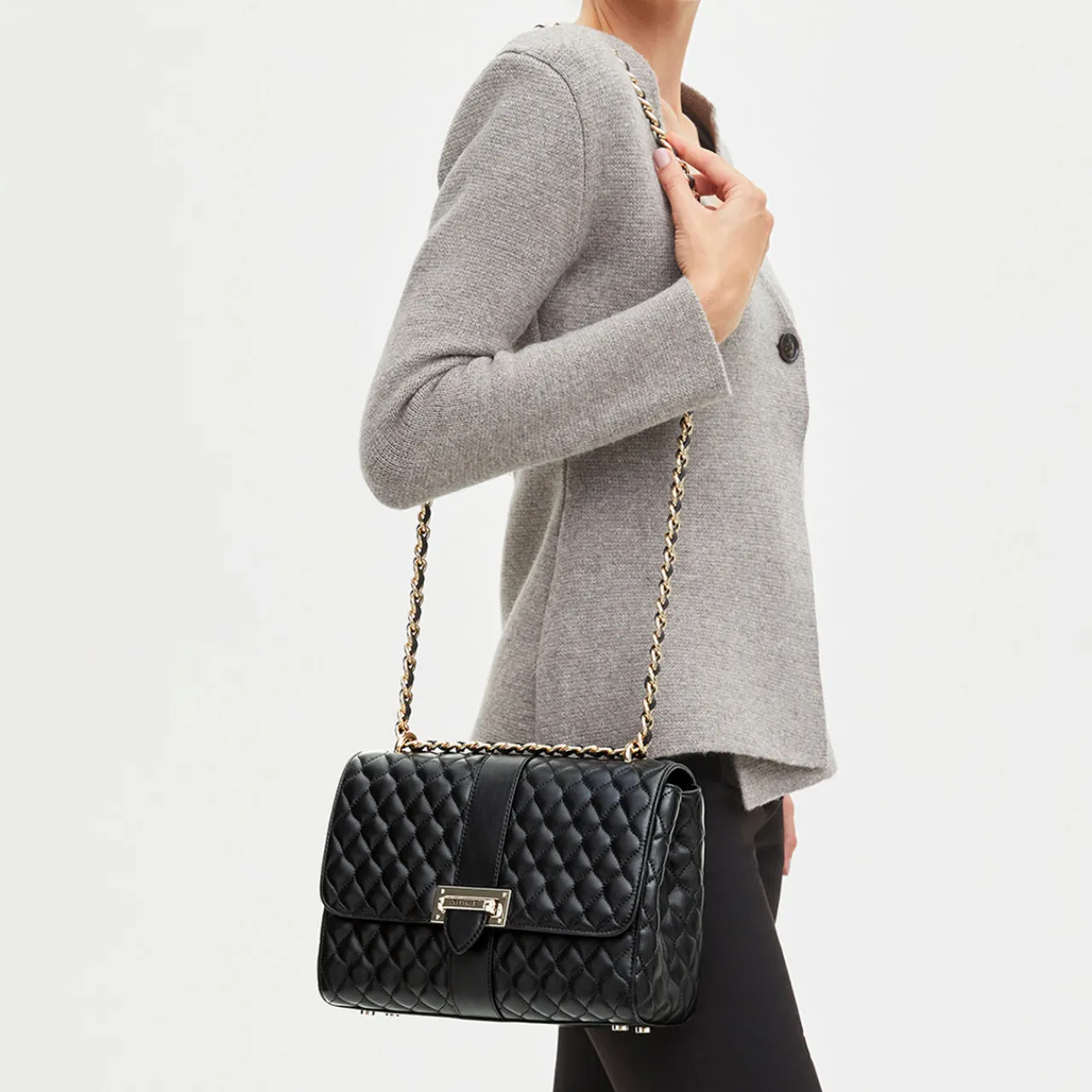Hot Lottie Large Quilted Shoulder Bag Women Shoulder Bags