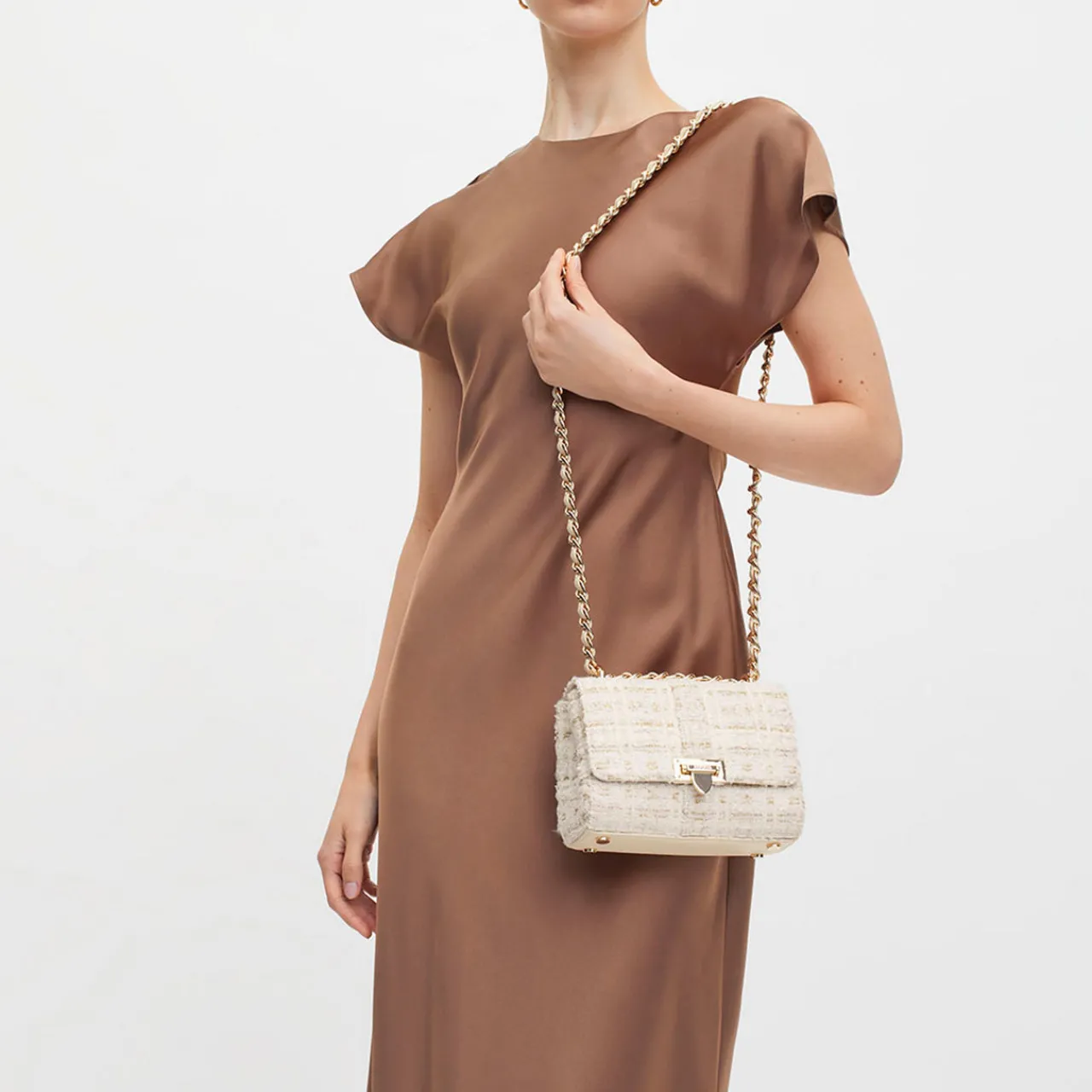 New Lottie Tweed Shoulder Bag Women Shoulder Bags