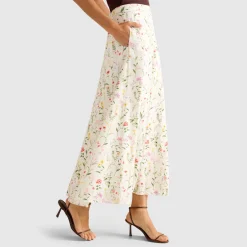 Online Louisa Floral Godet Skirt Women Skirts