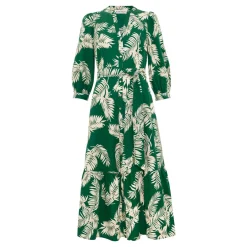 Sale Louisa Palm Button Front Dress Women Dresses