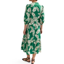 Sale Louisa Palm Button Front Dress Women Dresses