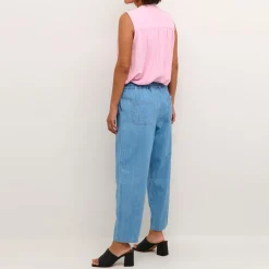Hot Louise High-Rise Regular Fit Denim Trousers Women Trousers & Shorts