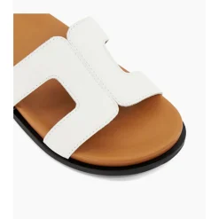 Clearance Loupa Topstitch-Detail Flat Sandals Women Sandals