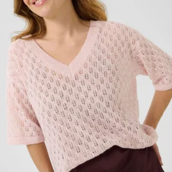 Best Lourine Openwork Sweater Women Sweaters & Cardigans