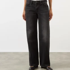 Clearance Low Loose Wide Leg Jeans Women Denim
