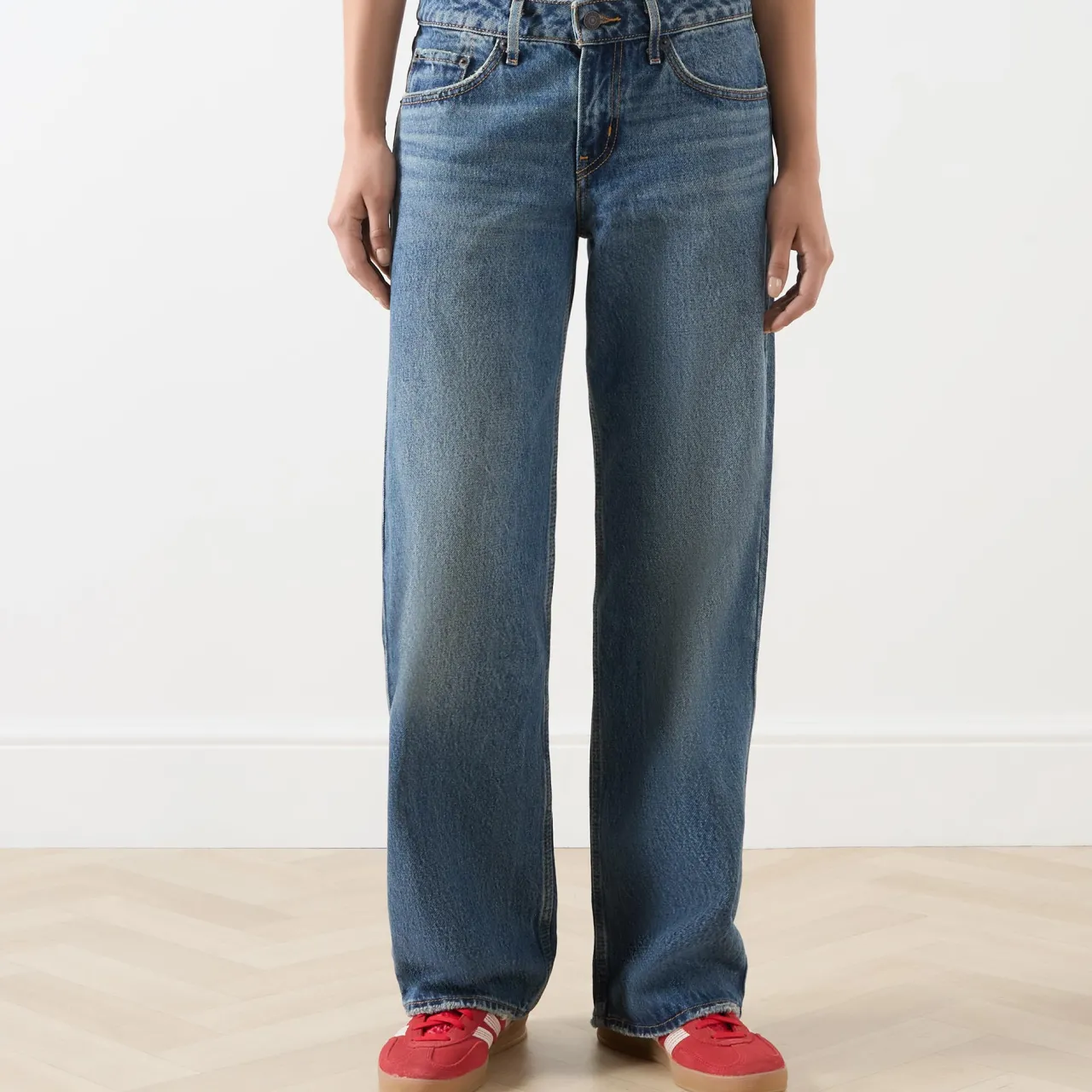 Hot Low-Rise Wide Leg Jeans Women Denim
