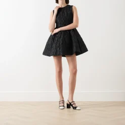 Clearance Lucia Jacquard Open Back Mini Dress Women Dresses