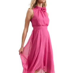 Clearance Lucinda Flower Asymmetric Dress Women Dresses