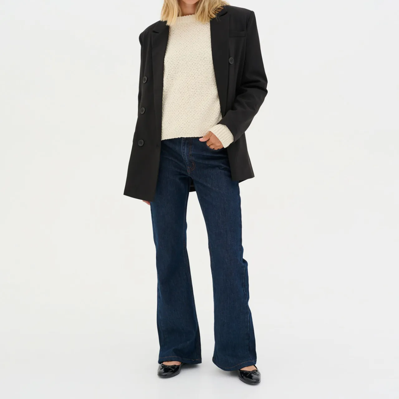 Outlet Lucy Mid-Rise Flared Jeans Women Denim