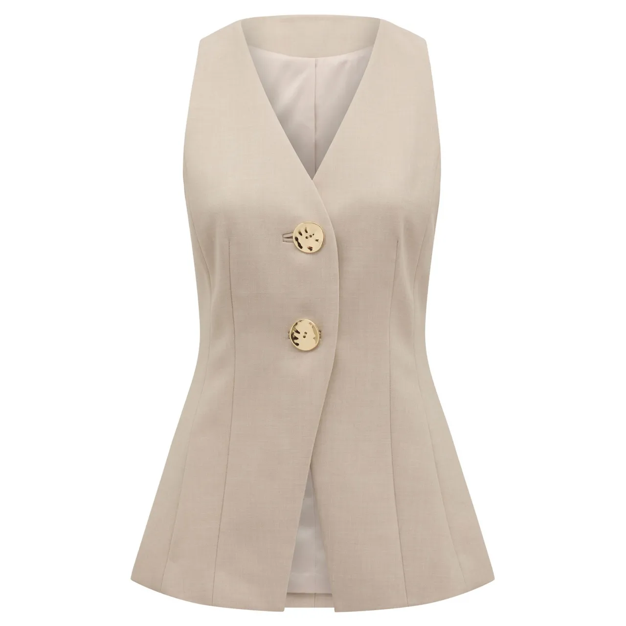 Discount Lulu Longline Waistcoat Women Coats & Jackets