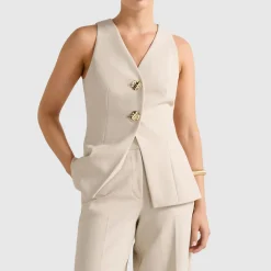 Discount Lulu Longline Waistcoat Women Coats & Jackets
