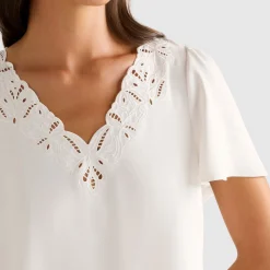 Sale Luna Embroidered Top Women Tops