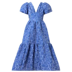 Hot Luna Floral Jacquard Dress Women Dresses|Occasion Dressing