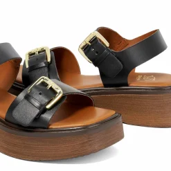 Clearance Luno Double Strap Flatform Sandals Women Heels