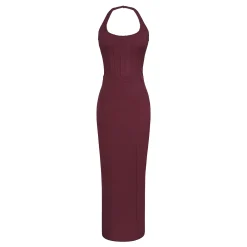 Hot Lusilla Mesh Halter Dress Women Dresses